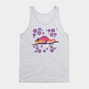 Rainbow chameleon Tank Top